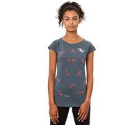FellHerz Libellenmädchen graublau - süßes Damen T-Shirt Bio & Fair aus 100% Bio-Baumwolle, nachhaltig, vegan, ökologisch, alternativ, lustig, Organic Cotton, Fee (XL)