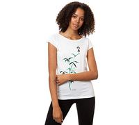 FellHerz Damen T-Shirt Yogamädchen Bio Fair White (Weiß) XS