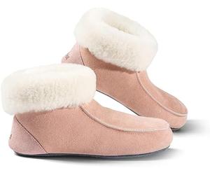 Fellhof handgemachter Hüttenpatschen aus Lammfell Hausschuh Damen Herren Unisex gefüttert Winter-Sommer Hausschuhe Naturprodukt atmungsaktiv