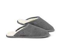 Fellhof Trendy Unisex Lammfell-Pantoffel Grau, Gr. 38-39