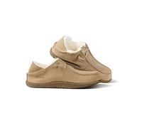 Fellhof Lammfell Hausschuhe UNIKO, herausnehmbarer Sohle und Schnürung, rutschfeste Hausschuhe aus echtem Lammfell für Damen und Herren, Gr. 39