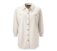 Fellimitatjacke ANISTON PLUS, Damen, Gr. 50, beige, Plüsch, Obermaterial: 100% Polyester, Strukturmuster, unifarben, figurumspielend knieumspielend, Jacken, in Plüsch Optik (51055762-50) beige