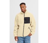 Fellimitatjacke BLEND "BHTotti", Herren, Gr. XXL, oatmeal, 100% Polyester, unifarben, Basic, regular fit normal, normaler offener Saum, Jacken, Kuschelige Teddyjacke mit Taschen (13325319-XXL) oatmeal