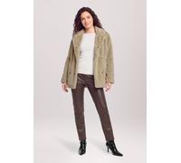 Fellimitatjacke CARTOON "Damen mit Reverskragen", Damen, Gr. 44, beige (taupe), Obermaterial: 100% Polyester, comfort fit, Jacken (59208927-44) taupe