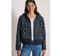Fellimitatjacke CECIL, Damen, Gr. M (40), blau (dried olive grün), Plüsch, Oberstoff: 100% Polyester. Futter: 100% Polyester. Wattierung: 100% Polyester, unifarben, normal normal, ohne Ausschnitt, abg
