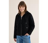 Fellimitatjacke CECIL, Damen, Gr. S (38), schwarz, Stoff, Obermaterial: 92% Polyester, 8% Viskose; Futter: 100% Polyester, unifarben, comfort fit normal, ohne Ausschnitt, Bündchen, Jacken, in Woll-Opt