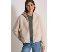 Fellimitatjacke CECIL, Damen, Gr. XL (44), beige (teddy vanilleweiß), Plüsch, Oberstoff: 100% Polyester. Futter: 100% Polyester. Wattierung: 100% Polyester, unifarben, normal normal, ohne Ausschnitt, 