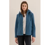 Fellimitatjacke CECIL, Damen, Gr. XXL (46), beige (moonstone blau), Stoff, Obermaterial: 100% Polyester; Futter: 100% Polyester, unifarben, normal normal, ohne Ausschnitt, abgesteppt, Jacken, mit Kapu
