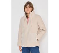 Fellimitatjacke CECIL, Damen, Gr. XXL (46), teddy vanilleweiß, Stoff, Obermaterial: 100% Polyester; Softshell: 100% Polyester; Futter: 100% Polyester, unifarben, normal normal, hoch geschlossener Auss