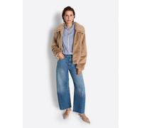 Fellimitatjacke RICHROYAL "Rich & Royal", Damen, Gr. 38, beige (caffee latte), Obermaterial: 100% Polyester. Futter: 100% Polyester, Jacken (87867201-38) caffee latte