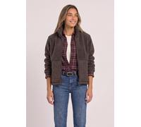 Fellimitatjacke STREET ONE, Damen, Gr. 34, braun (plummy braun), Jacken, mit Tunnelzugsaum (16166126-34) plummy braun