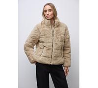 Street One Frauen Fake Fur Steppjacke in Beige, Gr: 40