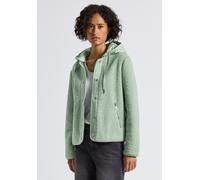 Fellimitatjacke STREET ONE, Damen, Gr. 44, serene grün, Stoff, 100% Polyester, unifarben, normal normal, ohne Ausschnitt, abgesteppt, Jacken (16083469-44) serene grün