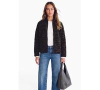 Fellimitatjacke STREET ONE STUDIO, Damen, Gr. 38, braun (schwarz), Stoff, Oberstoff: 100% Polyester. Futter: 100% Polyester. Füllung: 100% Polyester, unifarben, normal normal, hoch geschlossener Aussc