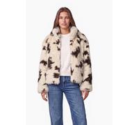 Fellimitatjacke STREET ONE STUDIO, Damen, Gr. 42, braun (light sunstone beige), Stoff, Oberstoff: 100% Polyester. Futter: 100% Polyester, normal normal, hoch geschlossener Ausschnitt, abgesteppt, Jack