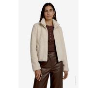Fellimitatjacke ZERO, Damen, Gr. 42, beige (french oak), Web, Obermaterial: 60% Polyamid, 40% Polyester, unifarben, bequem hüftbedeckend, Rundhals, Jacken, Kuscheljacke mit hohem Kragen (84361426-42)