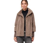zero Fellimitat-Jacke Damen braun, 38
