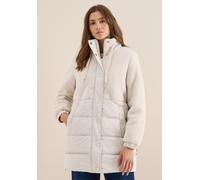 Cecil Damen Teddy Mantel mit Strukturmix in Weiß, Gr: M