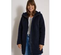 Fellimitatmantel CECIL, Damen, Gr. XL (44), blau (schwarz navy blau), Stoff;Plüsch, Obermaterial: 100% Polyester. Obermaterial 2: 100% Nylon. Futter: 100% Polyester. Futter: 100% Polyester, unifarben,