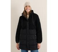 Fellimitatmantel CECIL, Damen, Gr. XXL (46), schwarz, Stoff;Plüsch, Obermaterial: 100% Polyester; Teddy: 100% Polyester; Futter: 100% Polyester, unifarben, normal lang, hoch geschlossener Ausschnitt,