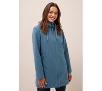 Fellimitatmantel CECIL, Damen, Gr. XXL46, beige (moonstone blau), Stoff, Obermaterial: 100% Polyester; Futter: 100% Polyester; Füllung: 100% Polyester, unifarben, normal kniefrei, ohne Ausschnitt, abg