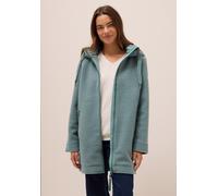 Fellimitatmantel CECIL, Damen, Gr. XXL46, grün (ice hill grün), Stoff, Obermaterial: 100% Polyester; Futter: 100% Polyester; Füllung: 100% Polyester, unifarben, normal kniefrei, ohne Ausschnitt, abges