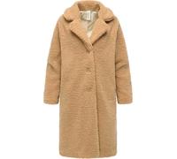 Fellimitatmantel RAGWEAR "Tedyco YOUMODO", Damen, Gr. XL (42), camelfarben, Plüsch, Obermaterial: 100% Polyester, Innenfutter: 100% Polyester, oversize ca. Mitte Knie, asymmetrischer Ausschnitt, Ärmel