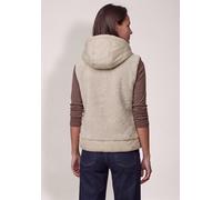 Fellimitatweste CECIL, Damen, Gr. L (42), beige (powder beige), Stoff, Oberstoff: 100% Polyester. Oberstoff 2: 100% Polyester. Oberstoff 3: 100% Polyester. Füllung: 100% Polyester, unifarben, comfort