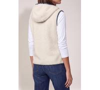 Fellimitatweste CECIL, Damen, Gr. M (40), beige (teddy vanilleweiß), Stoff, Außenmaterial: 100% Polyester. Innenmaterial: 65% Polyester, 35% Viskose, unifarben, comfort fit normal, ohne Ausschnitt, We