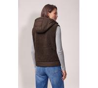 Fellimitatweste CECIL, Damen, Gr. XL (44), braun (chocolate sauce braun), Stoff, Oberstoff: 100% Polyester. Oberstoff 2: 100% Polyester. Oberstoff 3: 100% Polyester. Füllung: 100% Polyester, unifarben