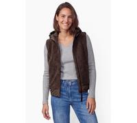 Fellimitatweste CECIL, Damen, Gr. XXL (46), braun (chocolate sauce braun), Stoff, Oberstoff: 100% Polyester. Oberstoff 2: 100% Polyester. Oberstoff 3: 100% Polyester. Füllung: 100% Polyester, unifarbe