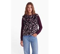 Fellimitatweste STREET ONE STUDIO, Damen, Gr. 34, rosa (pearly rose), Stoff, Oberstoff: 100% Polyester. Futter: 100% Polyester, regular fit normal, Rundhals, Westen, mit Knopfleiste (54205168-34) pear
