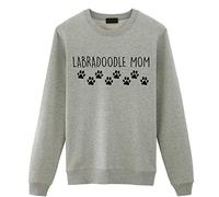 Fellow Friends - Labradoodle Mom Sweater, Labradoodle Lover Gift Womens Sweatshirt Large Grey