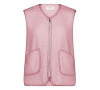 Fellweste CARTOON "Damen mit aufgesetzten Taschen", Damen, Gr. 42, rosa (light mauve), Obermaterial: 100% Polyester, figurumspielend normal, V-Ausschnitt, Westen (82586625-42) light mauve