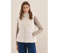 Fellweste CECIL, Damen, Gr. XXL (46), weiß (teddy vanilleweiß), Stoff, Obermaterial: 100% Polyester; Teddy: 100% Polyester; Futter: 100% Polyester, unifarben, normal normal, ohne Ausschnitt, Westen, m