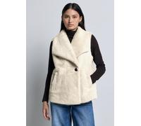 Fellweste STREET ONE STUDIO, Damen, Gr. 40, savannah sand, Stoff, 100% Polyester, unifarben, normal normal, Westen (55098133-40) savannah sand