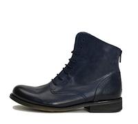 Felmini - Damen Schuhe - Verlieben BEJA 1072 - Reißverschluss Stiefeletten - Echtes Leder - Blau - 41 EU Size