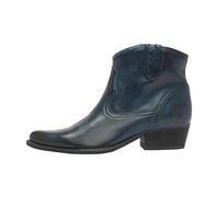 Felmini - Damen Schuhe - Verlieben WEST B504 - Cowboy Stiefeletten - Echtes Leder - Blau - 40 EU Size