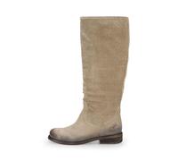 FELMINI - GREDO 7550 - WOMEN'S BIKER BOOT, GREY SUEDE LEATHER -38 EU SIZE