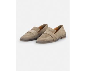 Felmini Leder-Slipper in Beige - Größe 41 | Damen Schuhe Halbschuhe