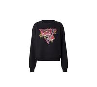 Felpa donna Guess roses triangle sweater black E25GU07 W4YQ26K9Z21 JBLK M