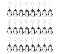 FELTECHELECTR 40 Stück Pack Pinguin Schlüsselanhänger Handbemalt Kleiner Tieranhänger für Schlüssel Rucksäcke und Handtaschen Gastgeschenk für Geburtstagsfeiern und Partys
