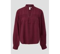 Feminine Bluse aus Viskose mit Smock-Detail 32 rot 2171216.3900.32