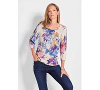 Femininer Druckpullover weiß 54