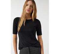 Feminines Shirt aus Viskosejersey schwarz 44