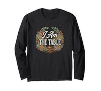 Feminist Decenter Men Womens Right Girl Power I Am The Table Langarmshirt