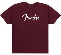 Fender Spaghetti Logo T-Shirt - Oxblood, S