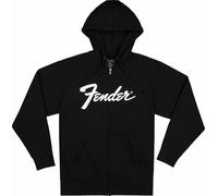 Fender Hoodie Transition Logo Zip Front Black L