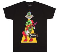 Fender Ugly Christmas Tee Alien, Blk, L - T-Shirt