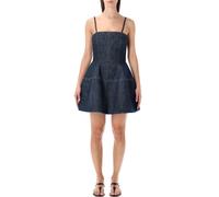 Fendi - Quilted Denim Bustier Dress With Balloon Skirt - Größe 40 - schwarz